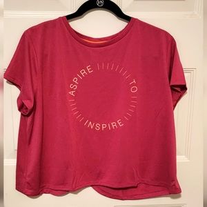 XERSION Girl's Short Sleeve Shirt Size 22.5 Plus NWT Red